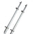 TACO 18 Deluxe Outrigger Poles w/Rollers - Silver/Silver