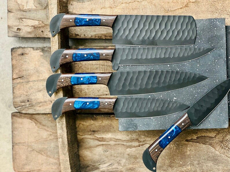 Handmade Damascus Steel Chef Knife Set – Perfect Wedding &amp; Valentine’s Day Gift