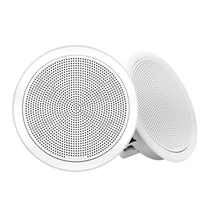 Fusion FM-F65RW FM Series 6.5" Flush Mount Round Marine Speakers - White Grill - 120W