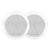Fusion FM-F65RW FM Series 6.5" Flush Mount Round Marine Speakers - White Grill - 120W