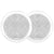 Fusion FM-F77RW FM Series 7.7" Flush Mount Round Marine Speakers - White Grill - 200W