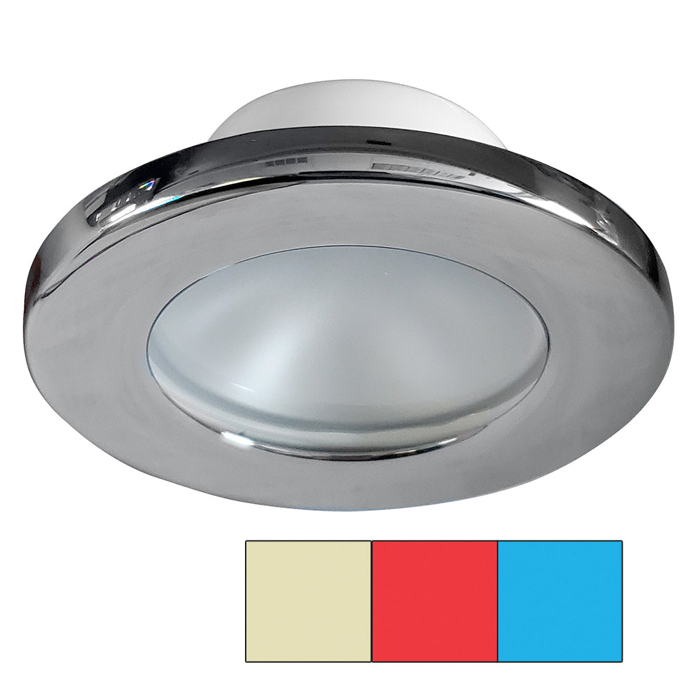 i2Systems Apeiron A3120 Screw Mount Light - Red, Warm White  Blue - Chrome Finish