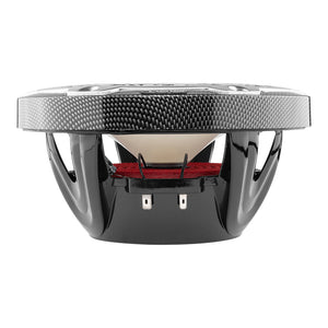DS18 HYDRO 8" 2-Way Marine Speakers w/RGB LED Lights - 125W RMS, 4-Ohm - Black Carbon Fiber