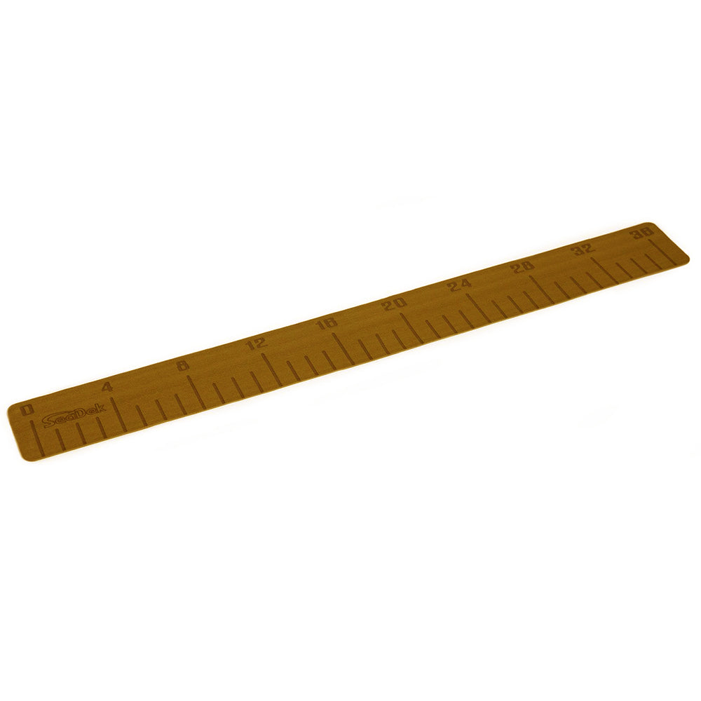 SeaDek 36" Fish Ruler - Mocha Brushed w/SeaDek Logo