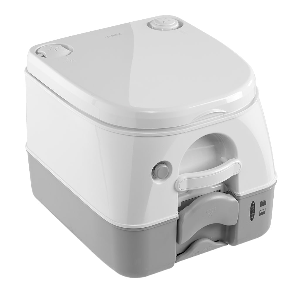 Dometic 974 Portable Toilet w/Mounting Brackets -2.6 Gallon - Grey