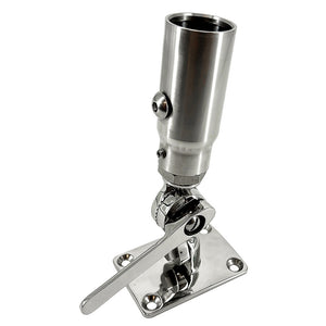 Seaview Starlink Stainless Steel 1"-14 Threaded Adapter  Stainless Steel Ratchet Base