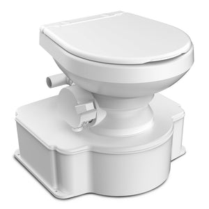 Dometic White M65 Marine Gravity Toilet - Standard Seat Size w/Foot Pedal