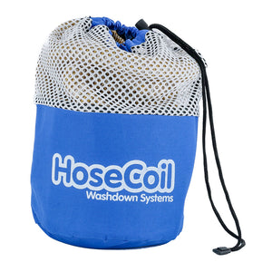 HoseCoil 75 Expandable PRO w/Brass Twist Nozzle  Nylon Mesh Bag - Gold/White