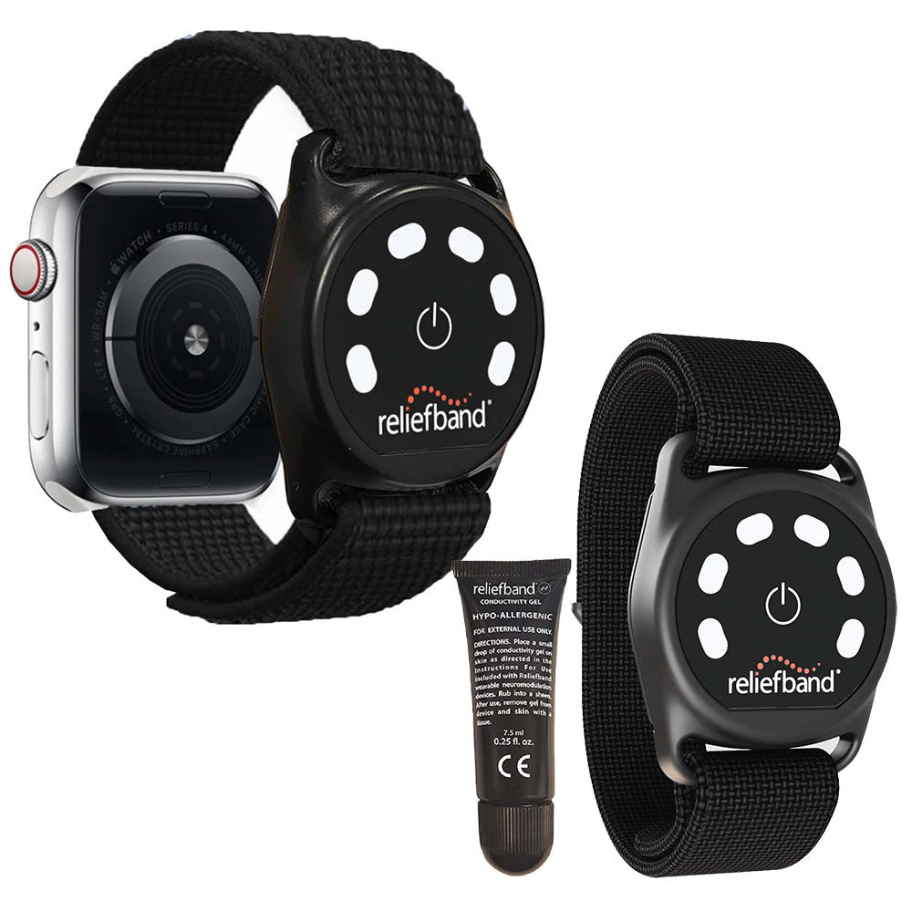 Reliefband Black Sport Apple Bundle - Size XL