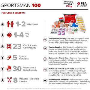 Adventure Medical Sportsman 100 First Aid Kit OutdoorUp