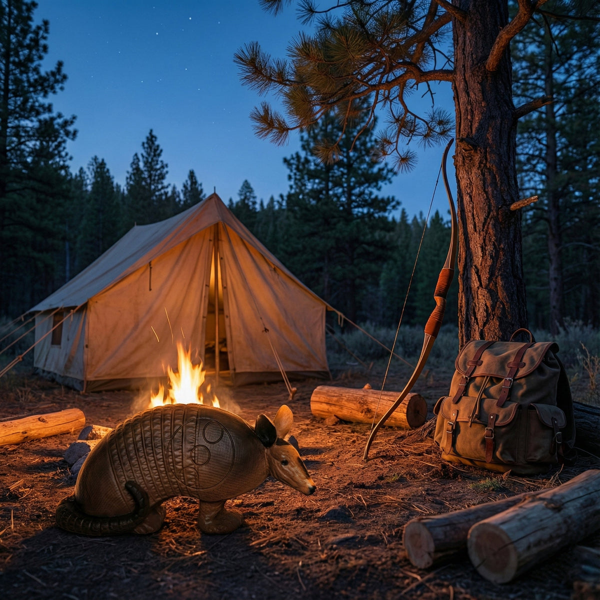 Real Wild Competition Armadillo Archery Target with EZ Pull Foam