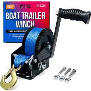 Boat Trailer Winch - 1600 LBs
