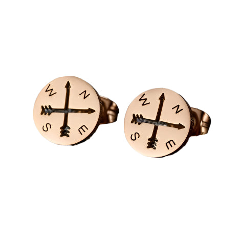 Compass Stud Earrings