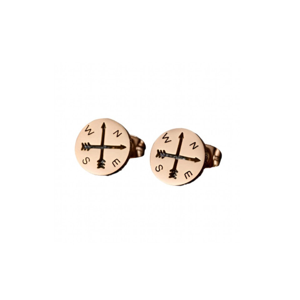 Compass Stud Earrings