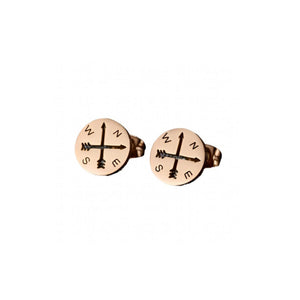 Compass Stud Earrings