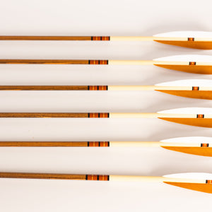 Wood Arrows Made in the USA - 6 Pack