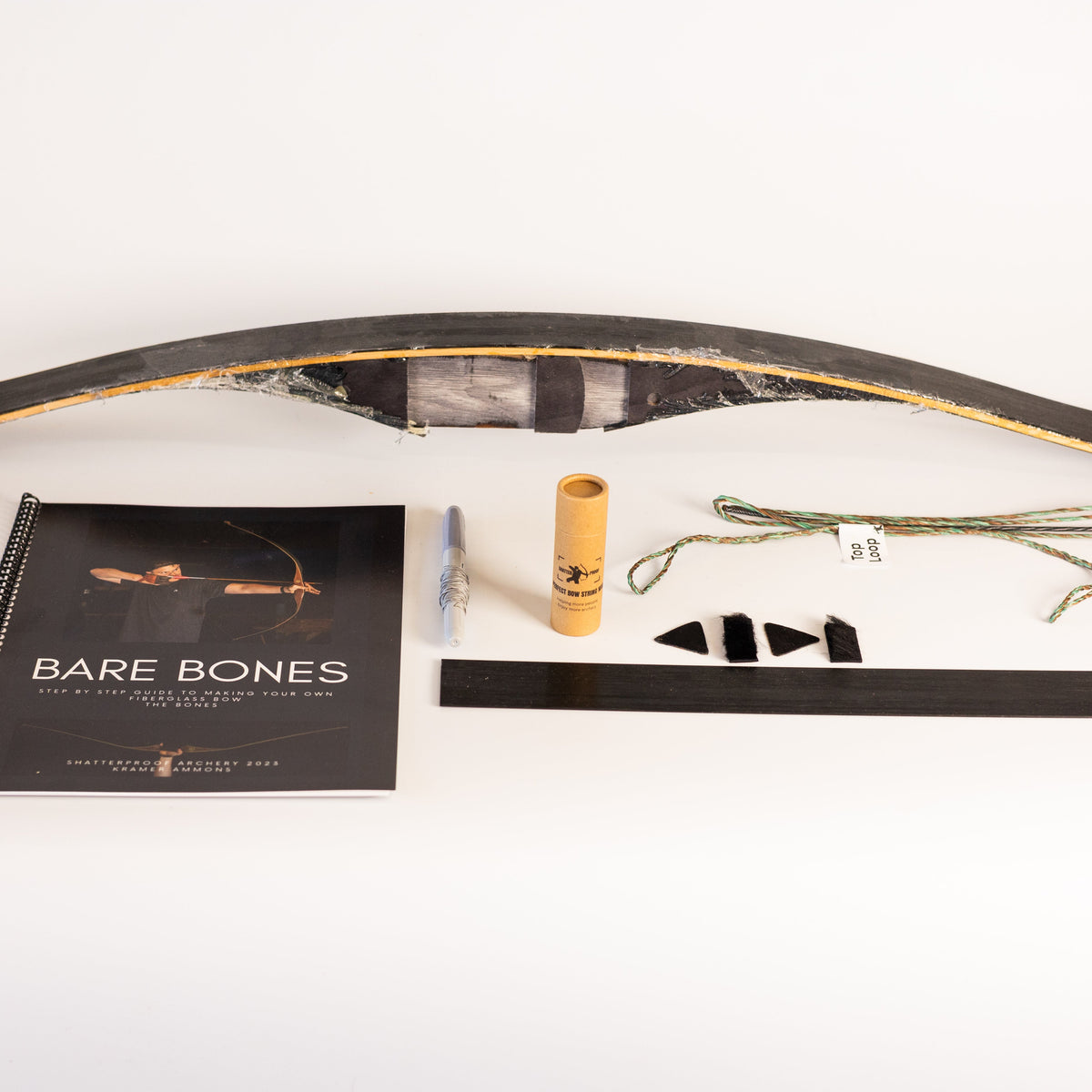 The Bare BONES - Fiberglass Bow Kit - 2 month lead time