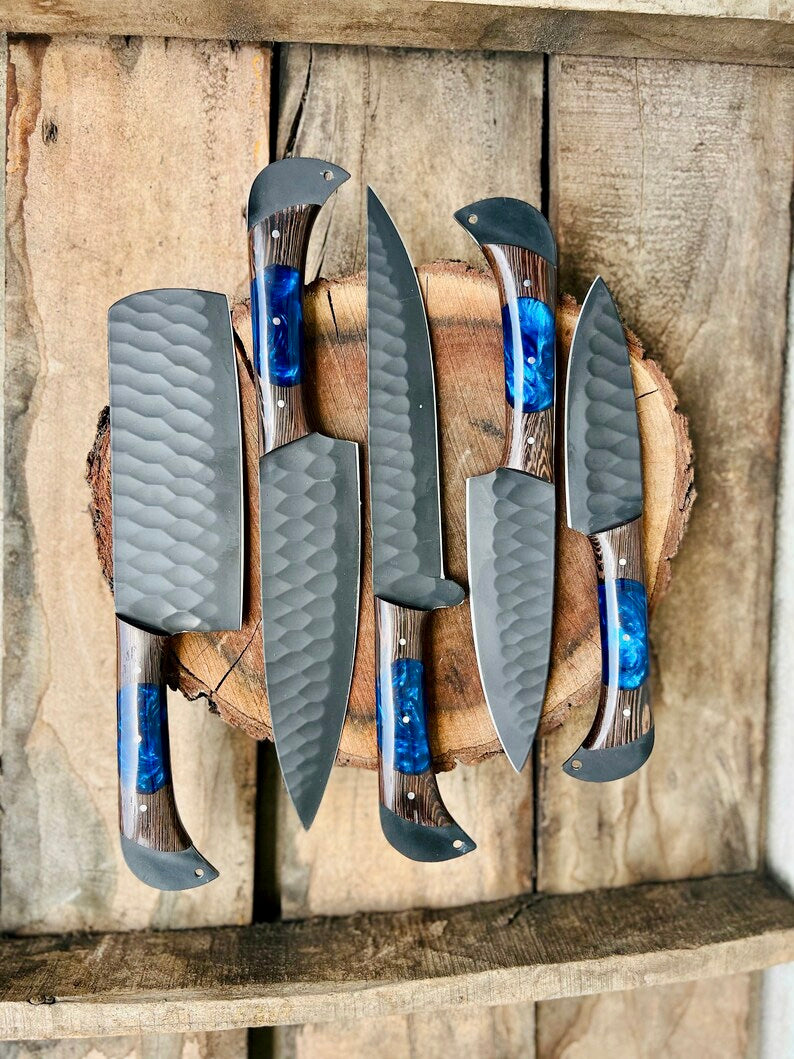 Handmade Damascus Steel Chef Knife Set – Perfect Wedding &amp; Valentine’s Day Gift