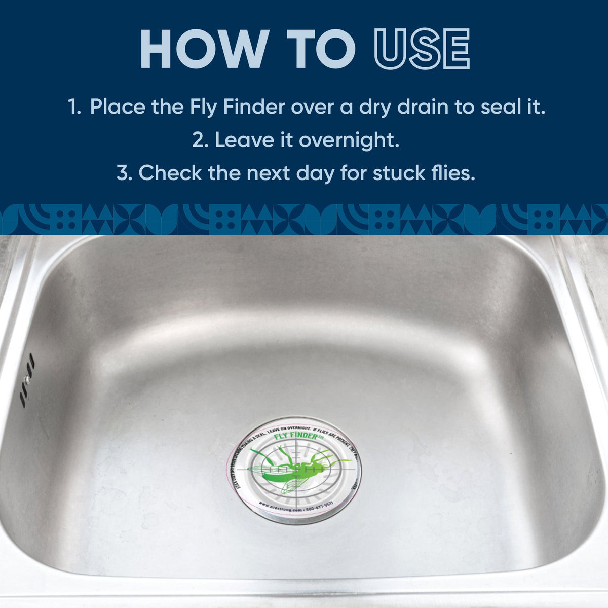 Drain and Fruit Fly Eliminator