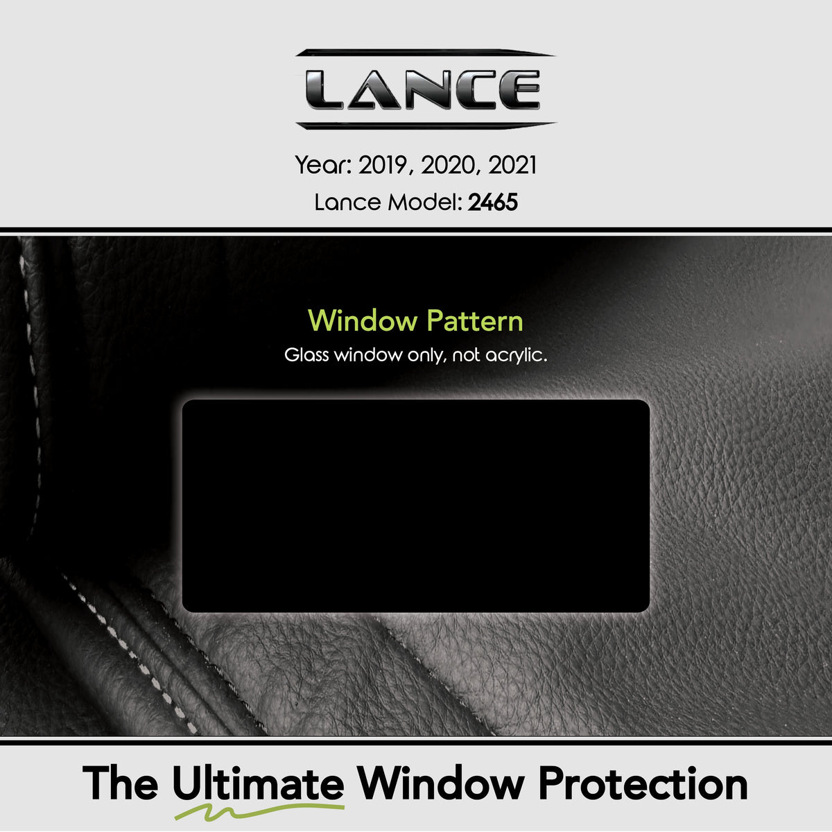 RV Shady for Lance 2465 2019-2021 (Horizontal Glass)