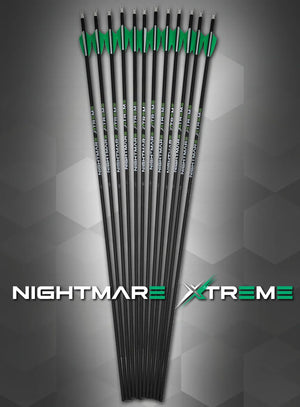 Nightmare Xtreme 2.0 300 / 350 / 400/ 500 spine Arrow 6/Pack Fletched