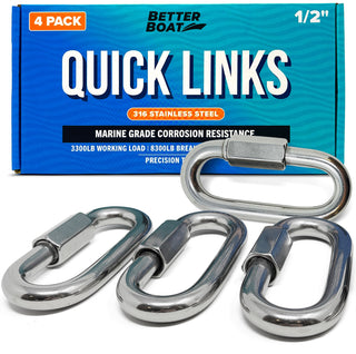 Stainless Steel Quick Links - 1/2 in