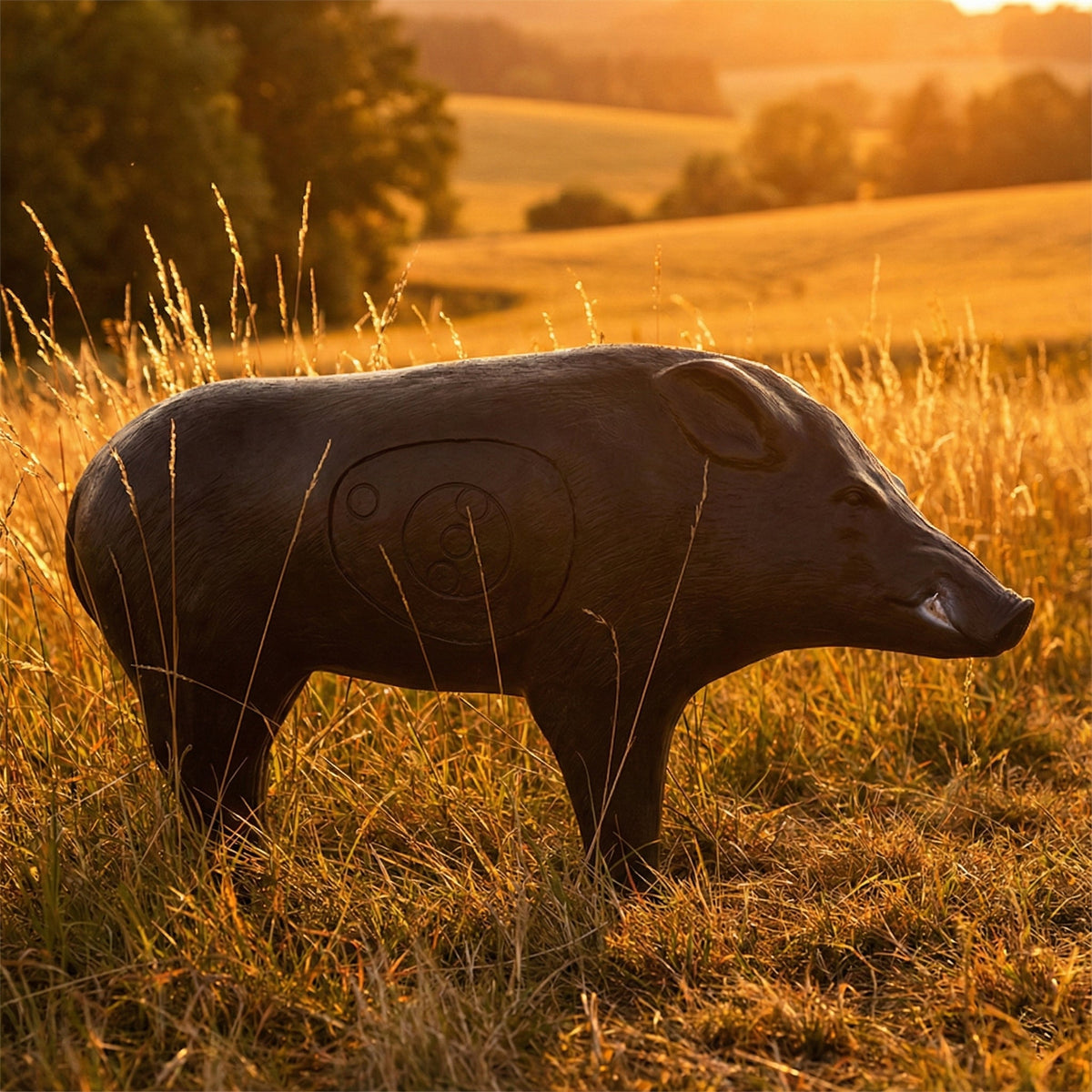 Real Wild 3D Black Boar Archery Target with EZ Pull Foam