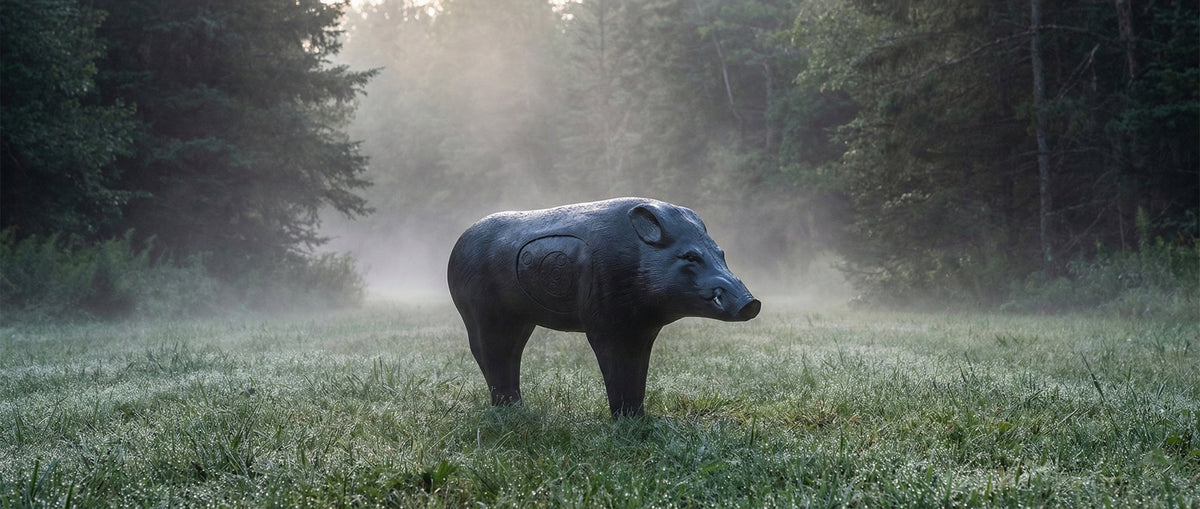 Real Wild 3D Black Boar Archery Target with EZ Pull Foam