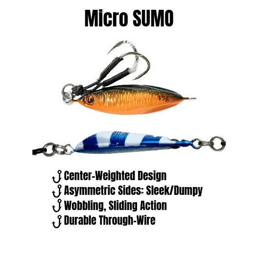 Submission Jigs - Micro Sumo and Mercenary - Slow Pitch Jigs - 4 Packs