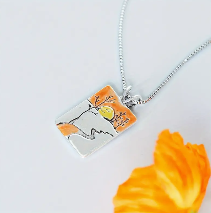 Sunset Over Tradition Creek Necklace