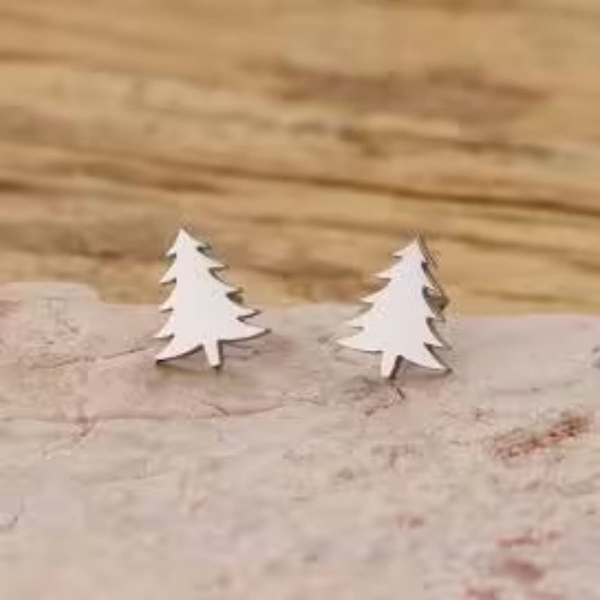 Pine Tree Stud Earrings
