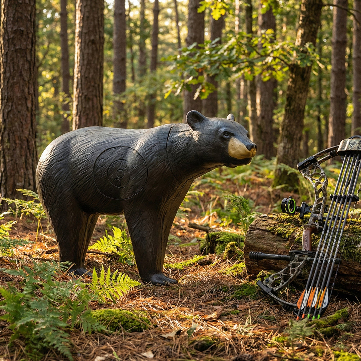 Real Wild 3D Walking Black Bear Archery Target with EZ Pull Foam