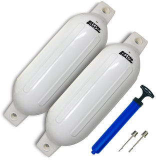 2 Pk Boat Fenders - White / 2 Pack