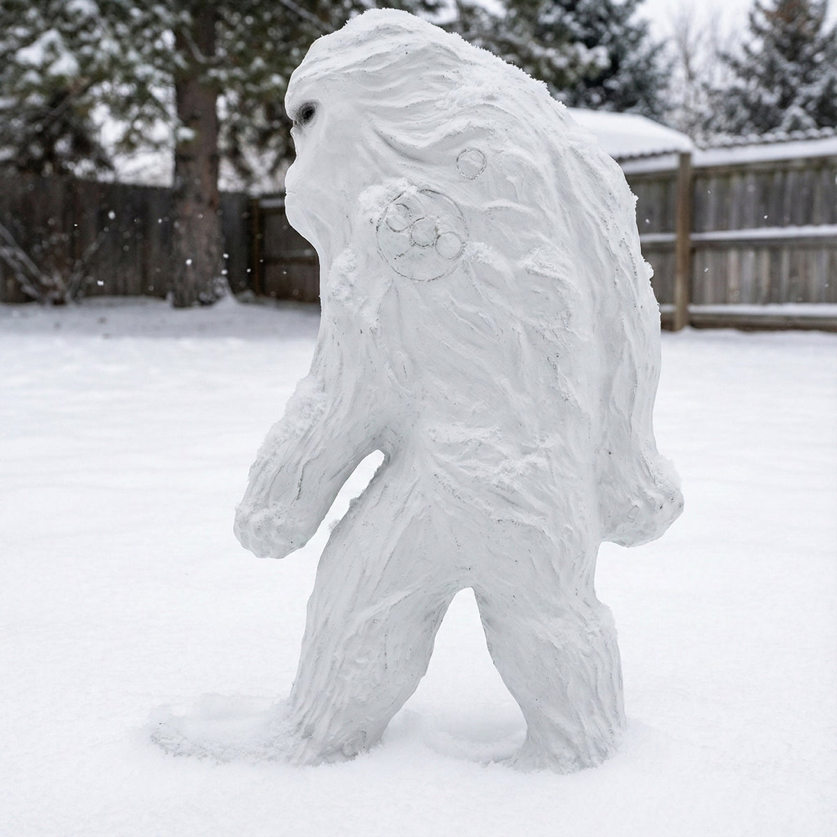 Real Wild 3D Backyard Yeti Archery Target with EZ Pull Foam