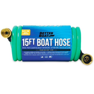 Boat Hose 15Ft, 25Ft and 50FT Self Coil Wash Down - 15FT