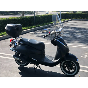 Deluxe Motorcycle Cover with Back Rack Trunk Pouch (XL) Black