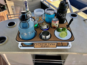 Docktail Boat Table Caddy with 2 SeaSucker Vacuum Mounts - Choose Your Color
