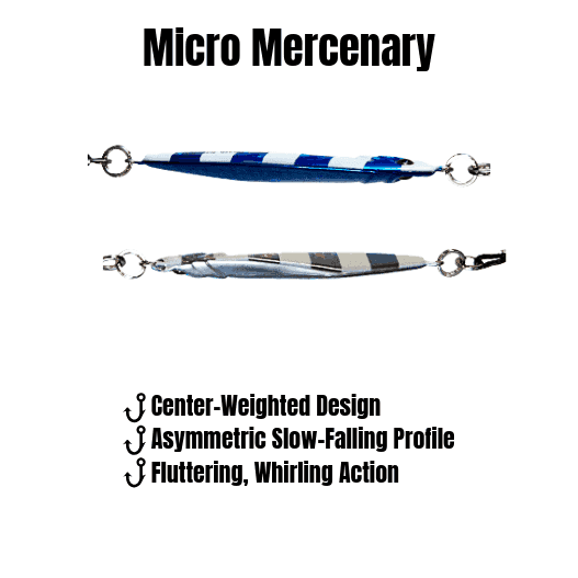 Submission Jigs - Micro Sumo and Mercenary - Slow Pitch Jigs - 2 packs