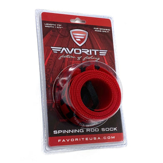 Rod Sock - New Style - 7'0" Spinning / Red