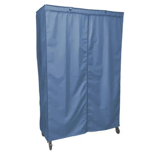 Storage Shelving Unit Cover, fits racks 48"W x 24"D x 72"H in Dusty Blue