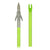 Muzzy Iron 3 Blade Fish Point w/ Chartreuse Arrow