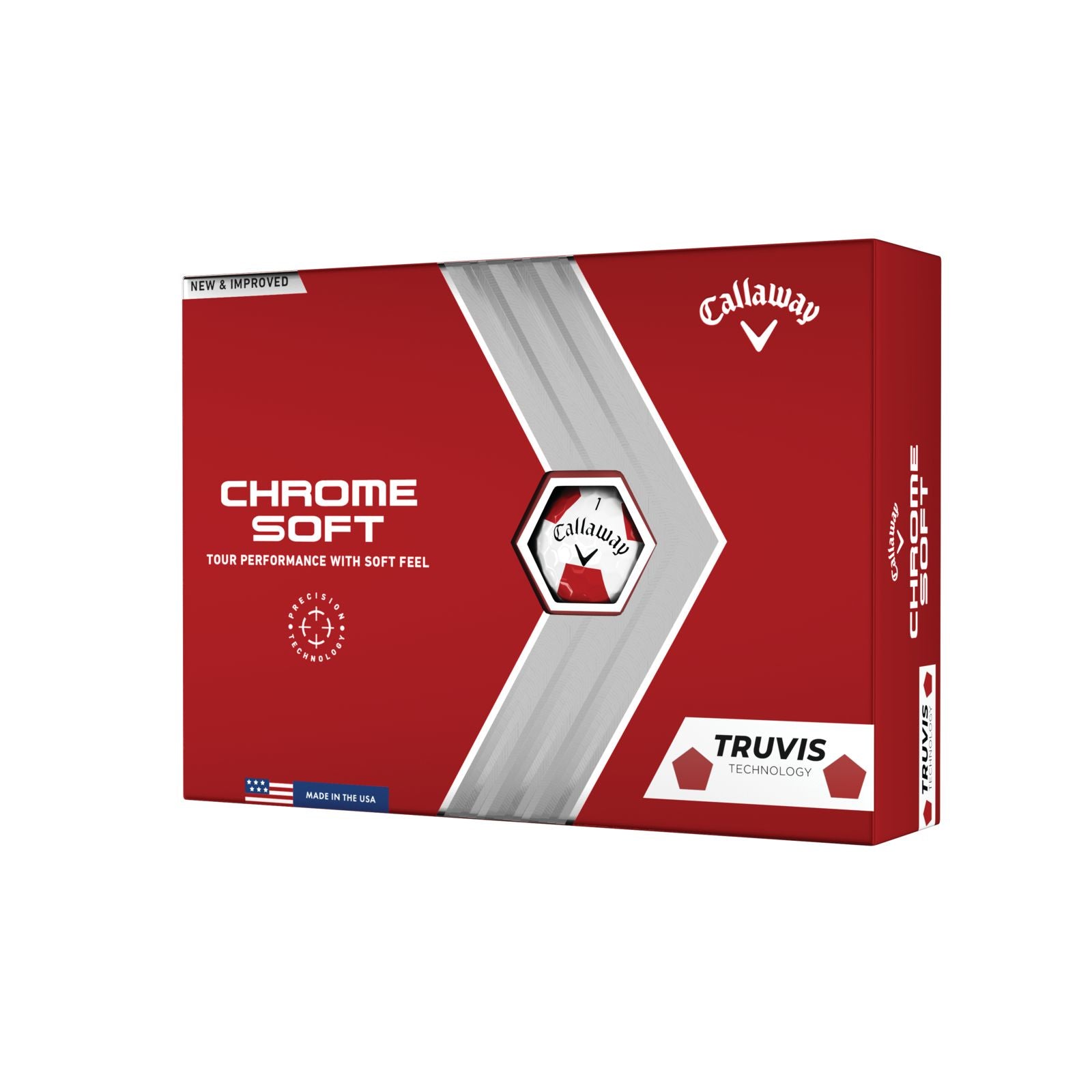 Callaway Chrome Soft Truvis 22 Red Golf Balls 12pk