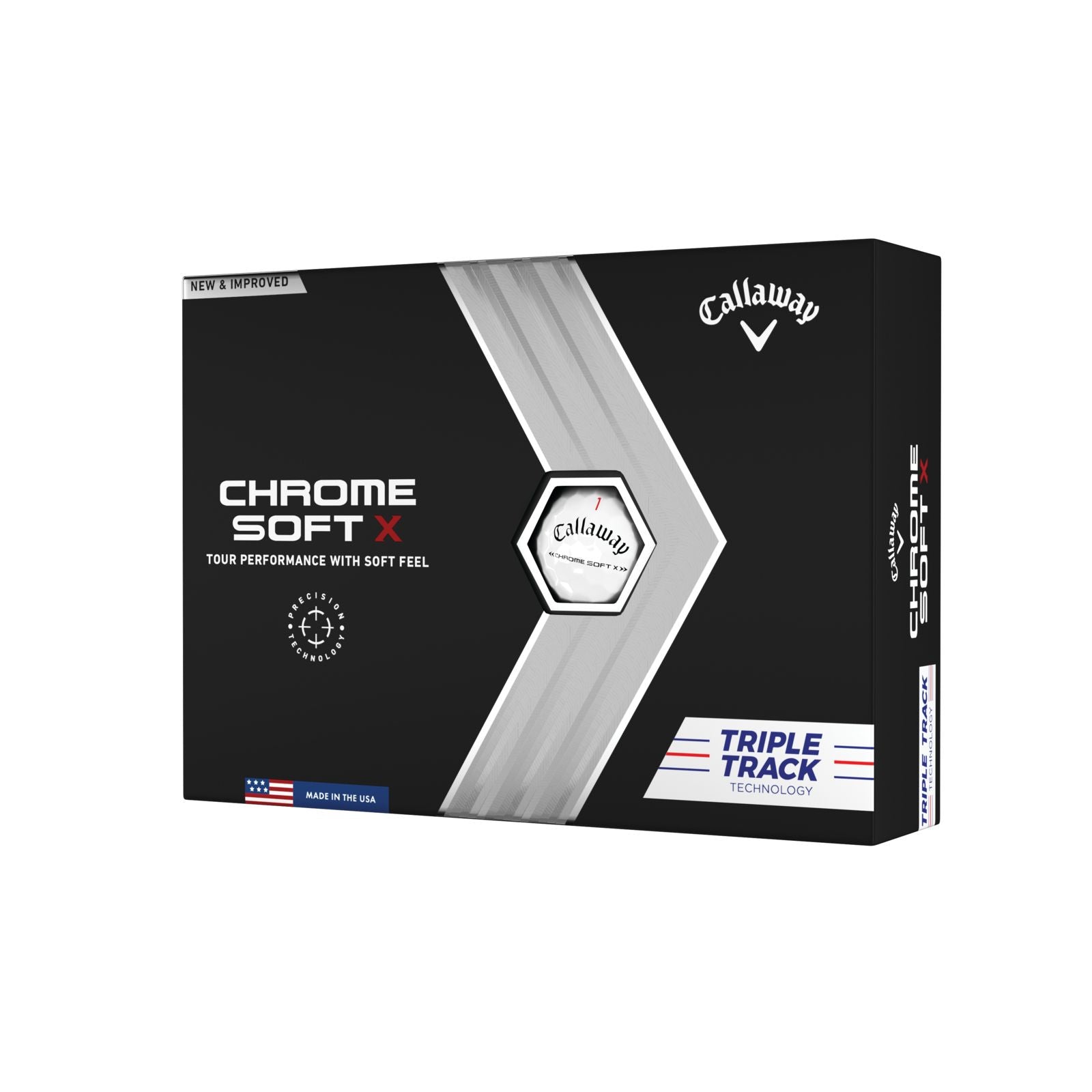 Callaway Chrome Soft X 22 Triple Track Golf Balls 12pk White