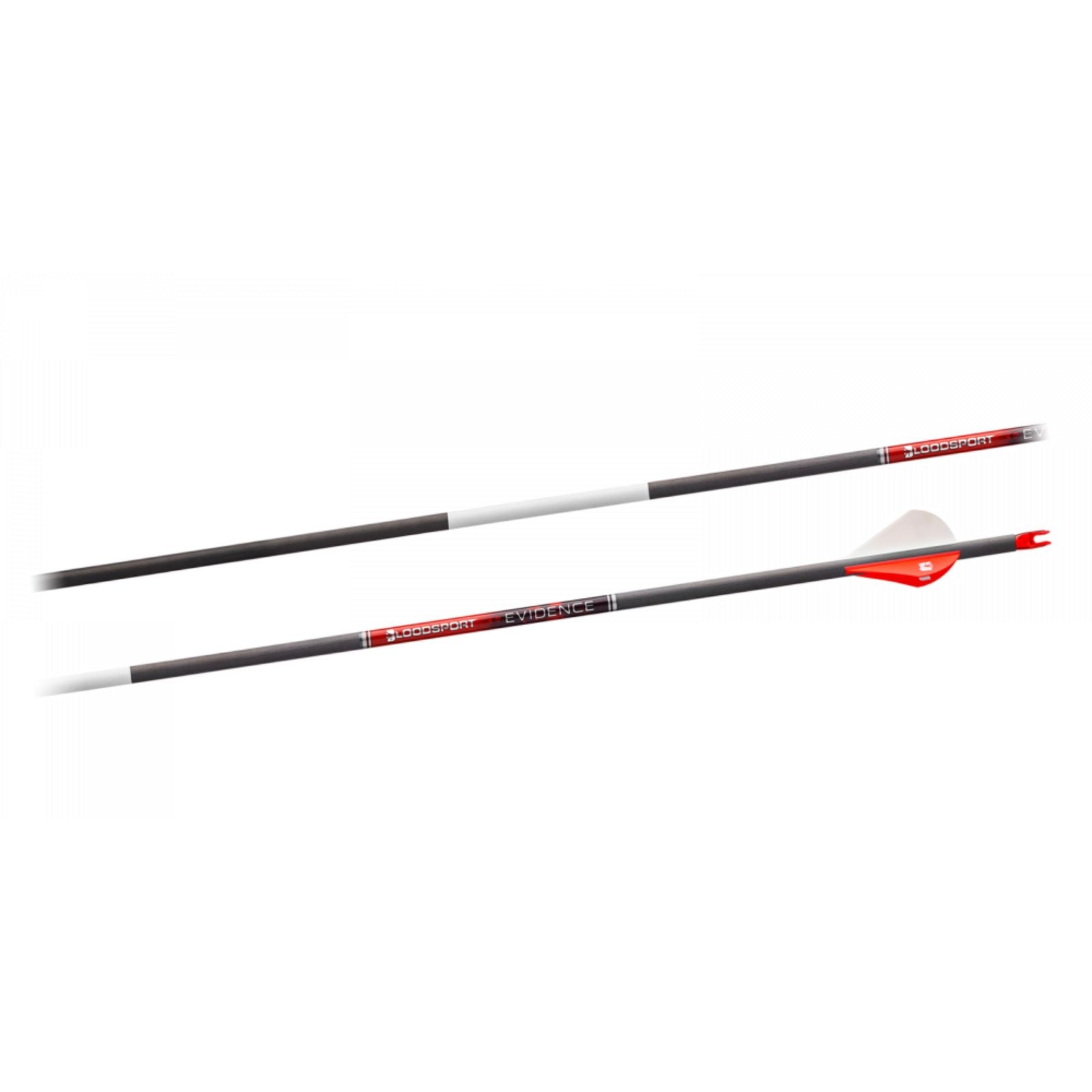 Bloodsport Evidence Bare Shaft Arrow 500 Spine 12 Pack
