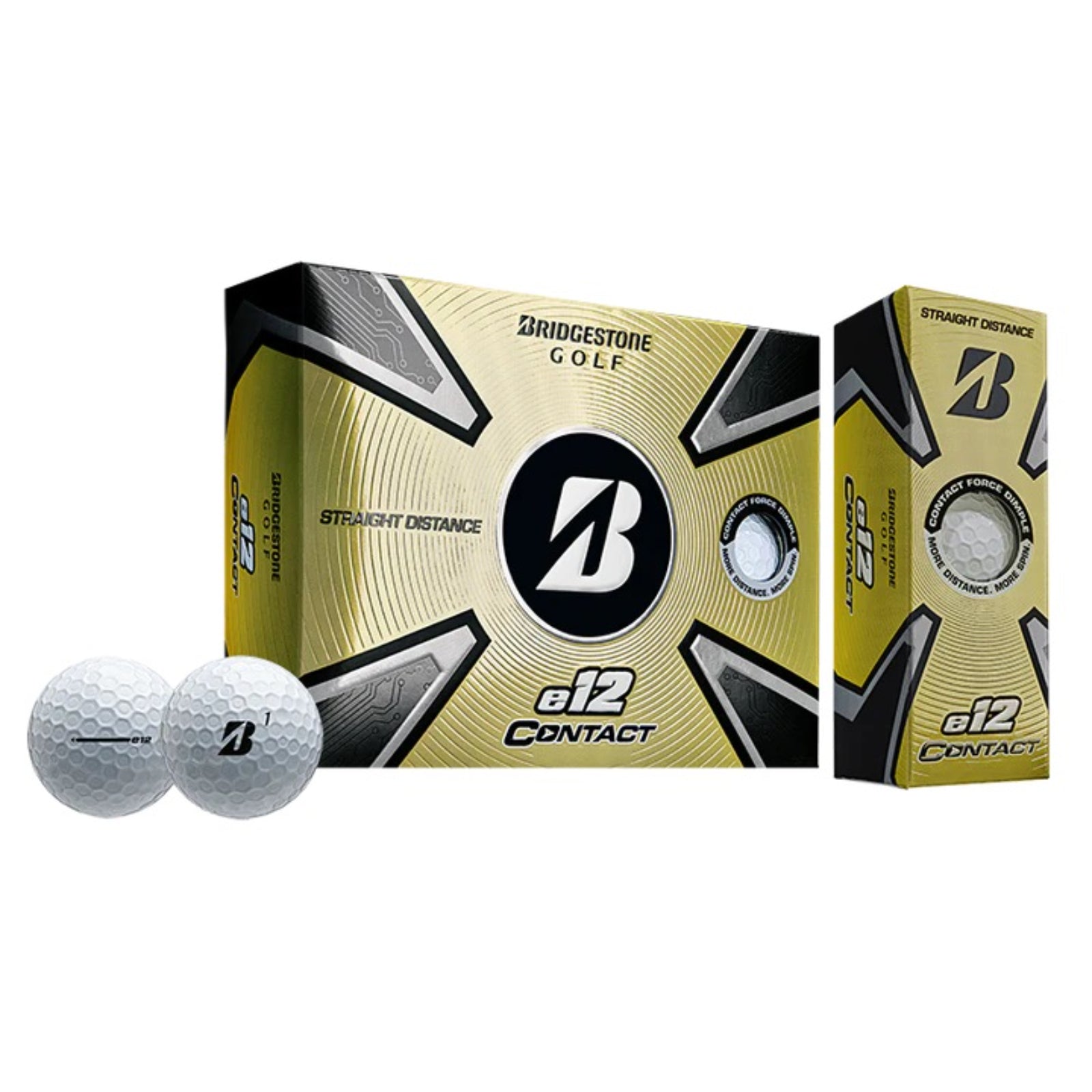 Bridgestone 2023 e12 Contact White Golf Ball-Dozen