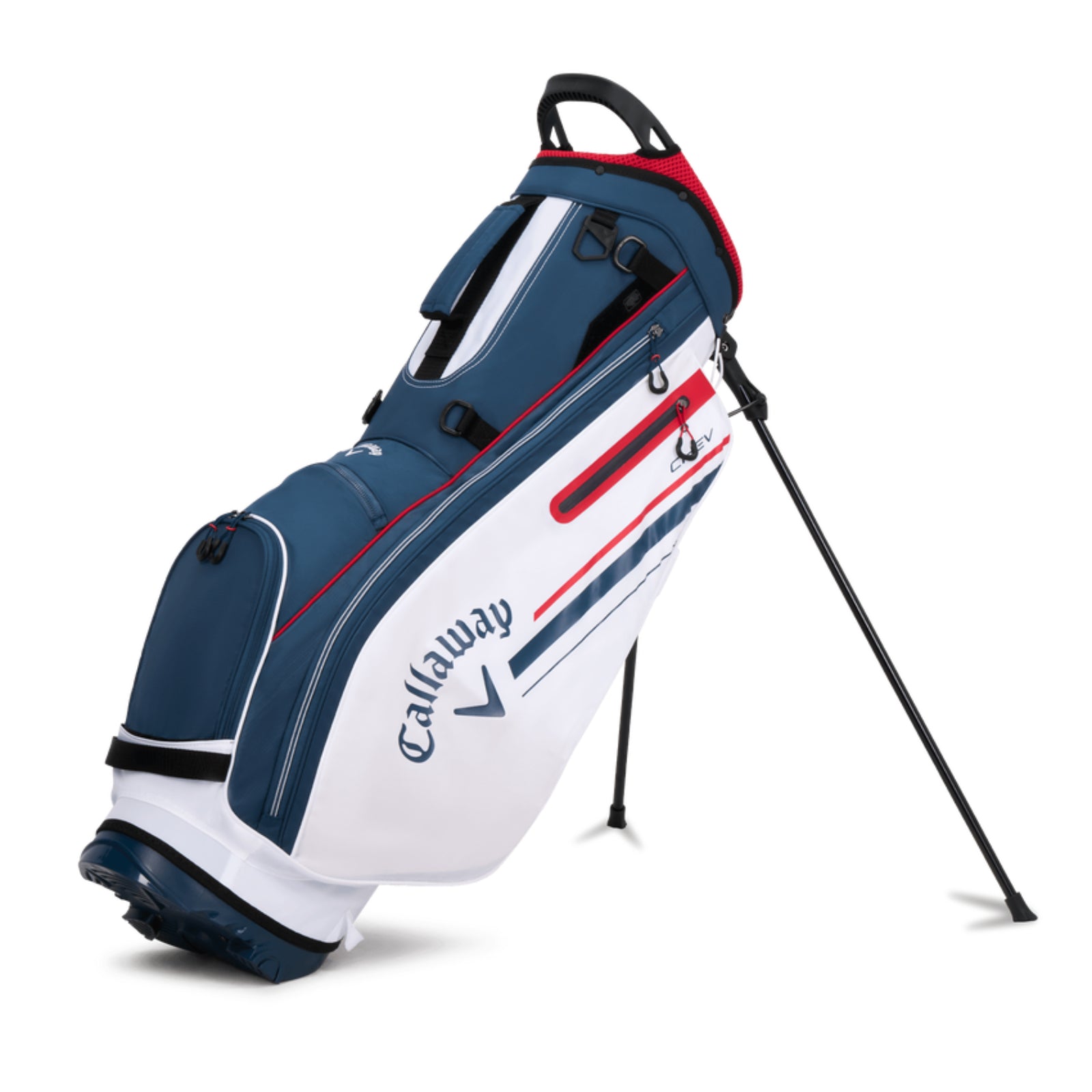 Callaway 2023 Chev Golf Stand Bag-Navy White Red