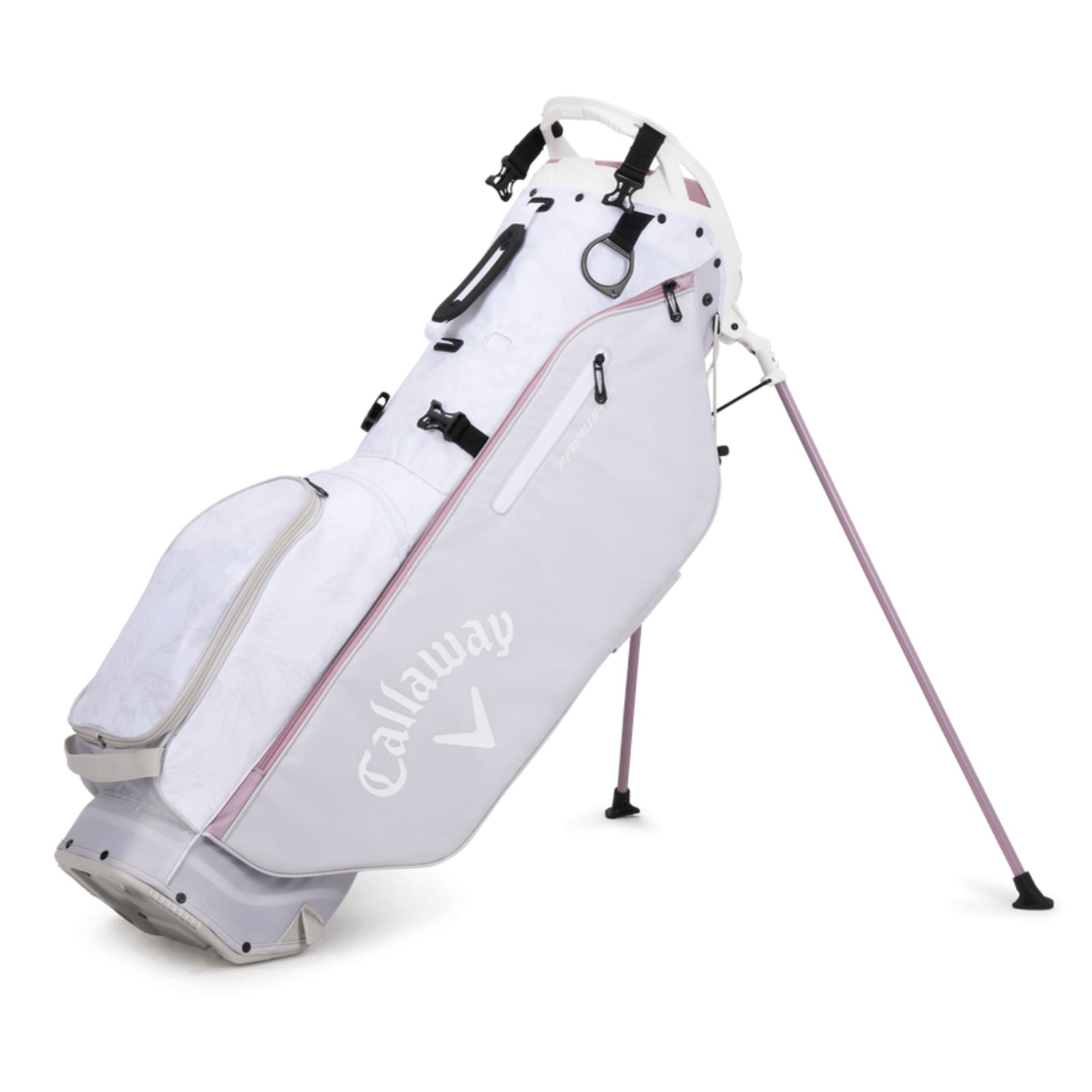 Callaway 2023 Fairway C Golf Stand Bag-White Rose Silver