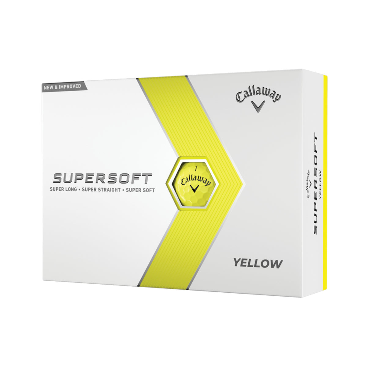 Callaway Golf 2023 Supersoft Golf Ball-Yellow 12pk