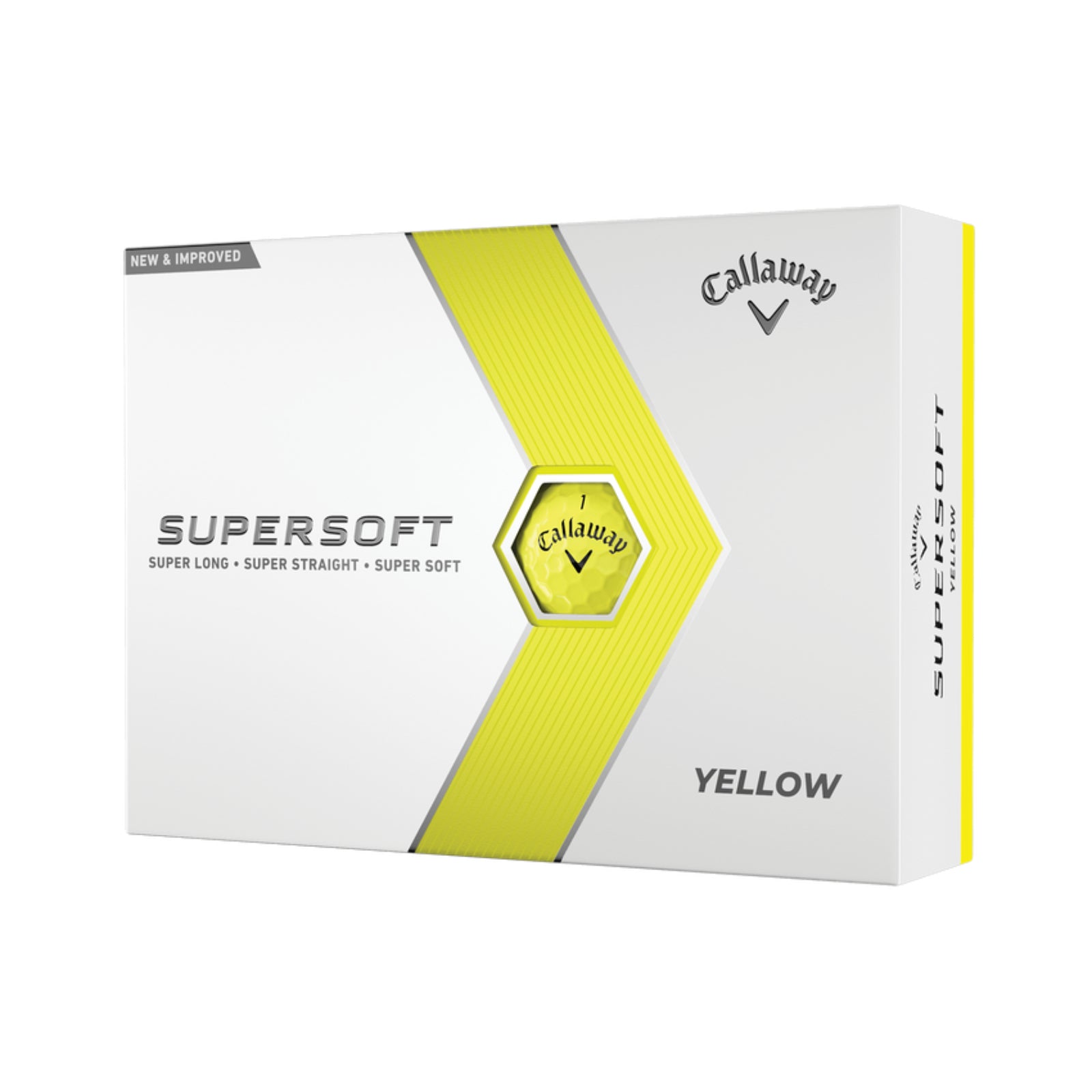 Callaway Golf 2023 Supersoft Golf Ball-Yellow 12pk