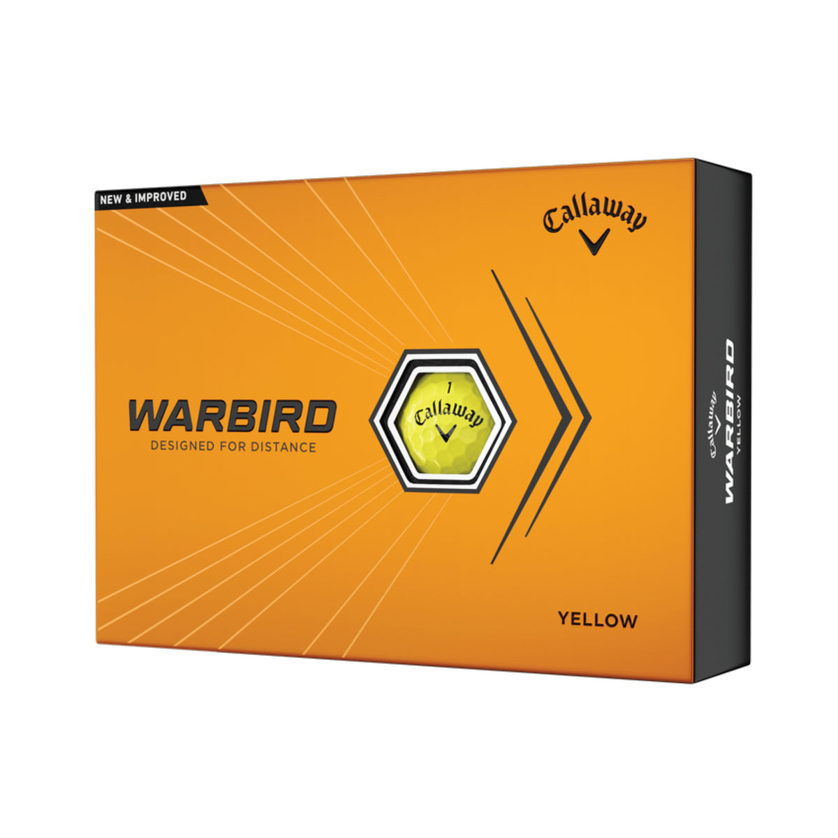 Callaway Golf 2023 Warbird Golf Ball-Yellow 12pk